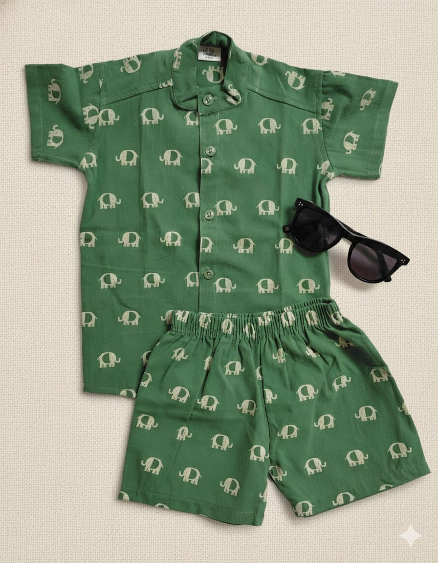 Green elephant co ord