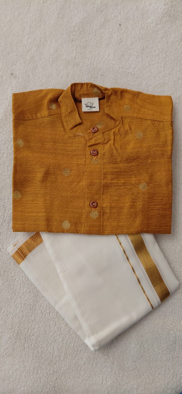 Gold Silk Shirt