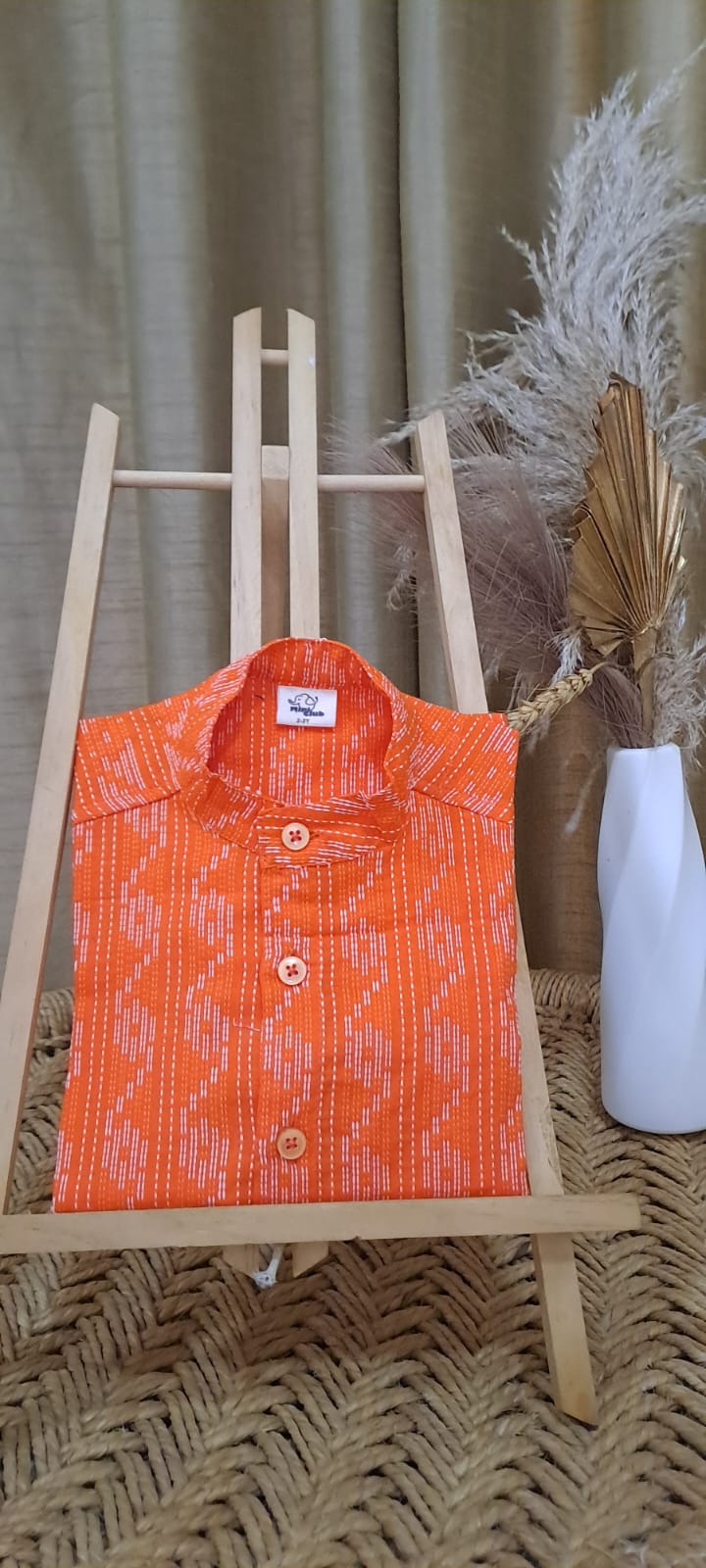 Orange Kantha