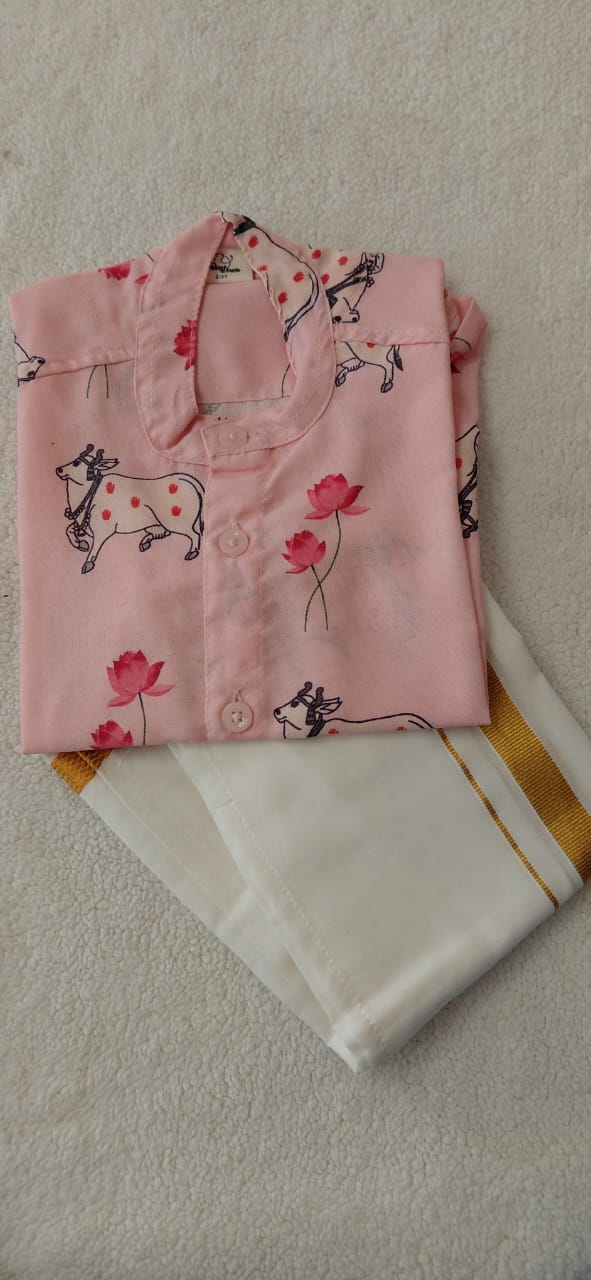 Purple Pichwai Silk Shirt
