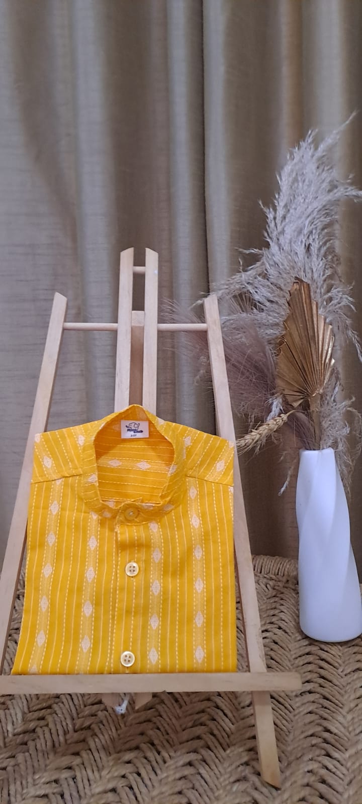 Yellow Kantha Shirt