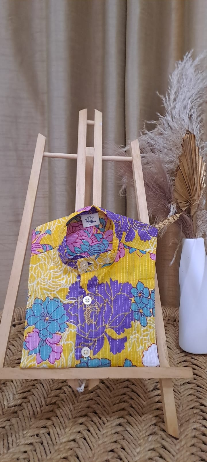 Yellow Flower Kantha